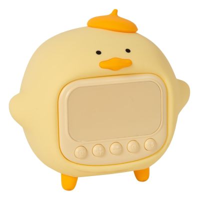 Lucide PINCHA DUCK - Rechargeable Night light Children - Battery pack- LED 3 StepDim - 1x1,5W 2100K - With music feature - Yellow